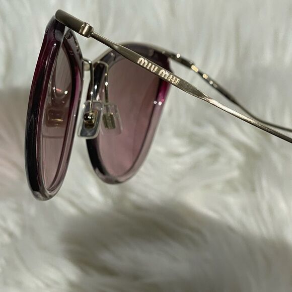 Miu Miu SMU51P Gold & Purple Gradient Cat Eye Sunglasses main image 6